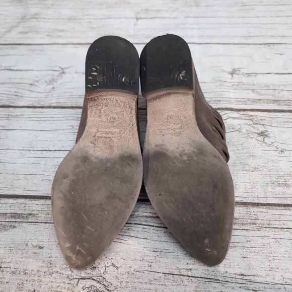 Free People Lost Valley Strappy Super Low Bootie Shootie Women Size 37 - Picture 8 of 8